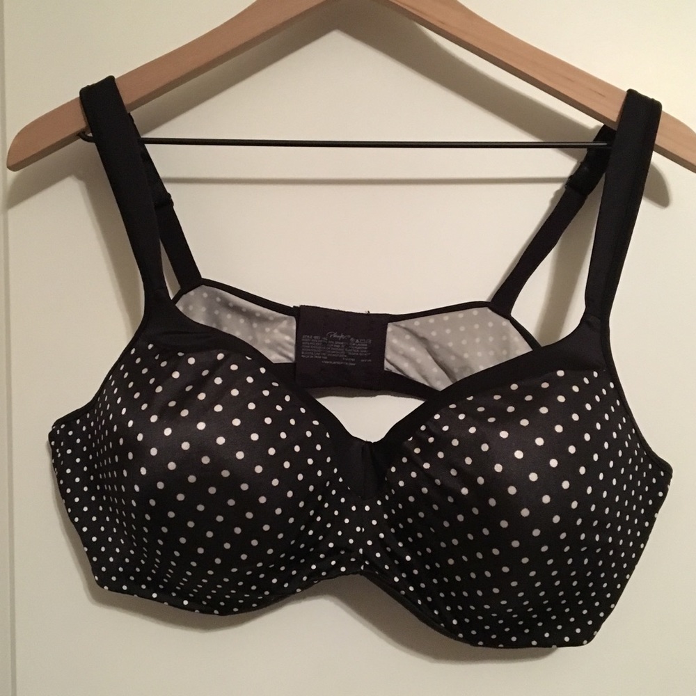 playtex black and whitefull coverage bra